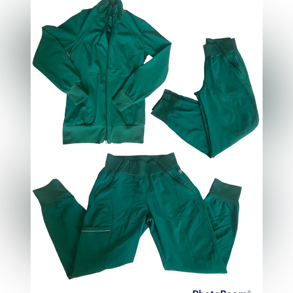 Infinity Winter Green Cargo Jogger Pants and Jacket Set
